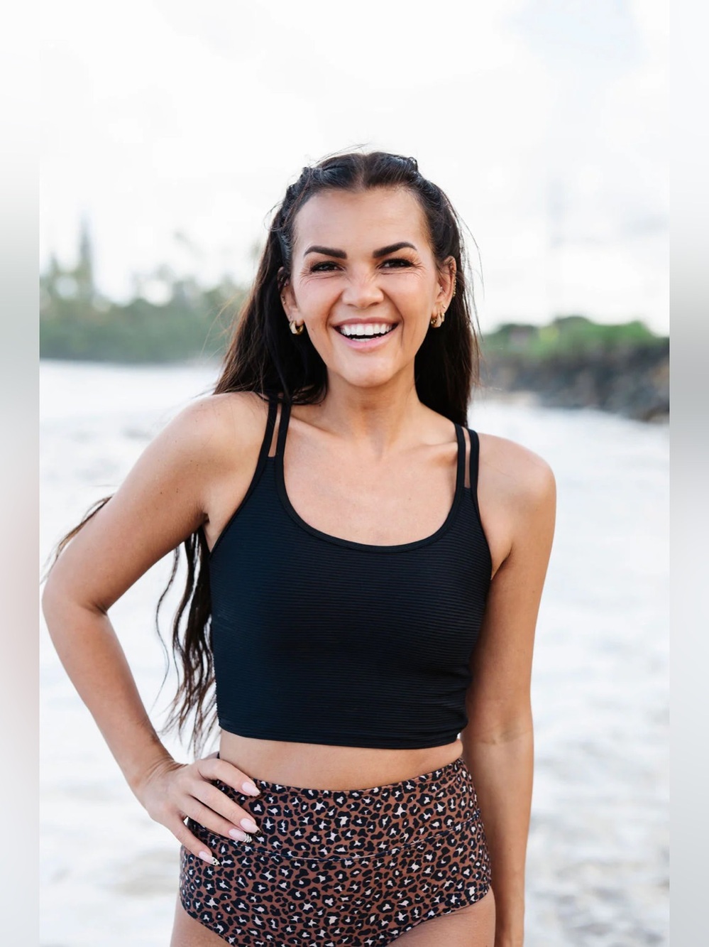 Livy&Kate DOUBLE STRAP TOP IN BLACK- XL
